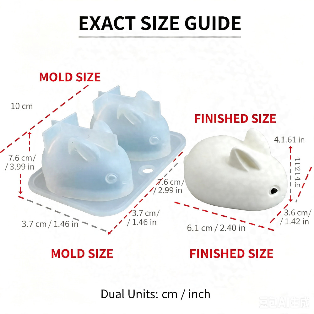 3D Mini Rabbit Silicone Mold F - огляд і ціна Soap Making Instructions
