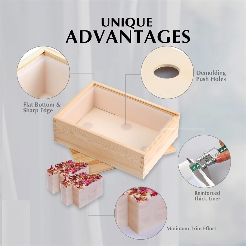 Large Soap Molds Rectangle Sil - огляд і ціна Soap Making Kit For Beginners