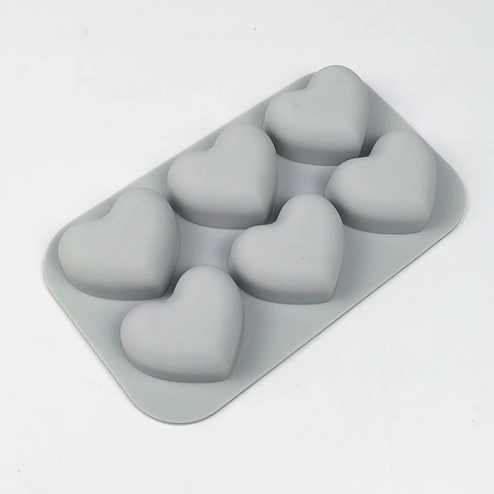 Heart Silicone Baking Mold 6 1 - огляд і ціна Soap Making Gifts