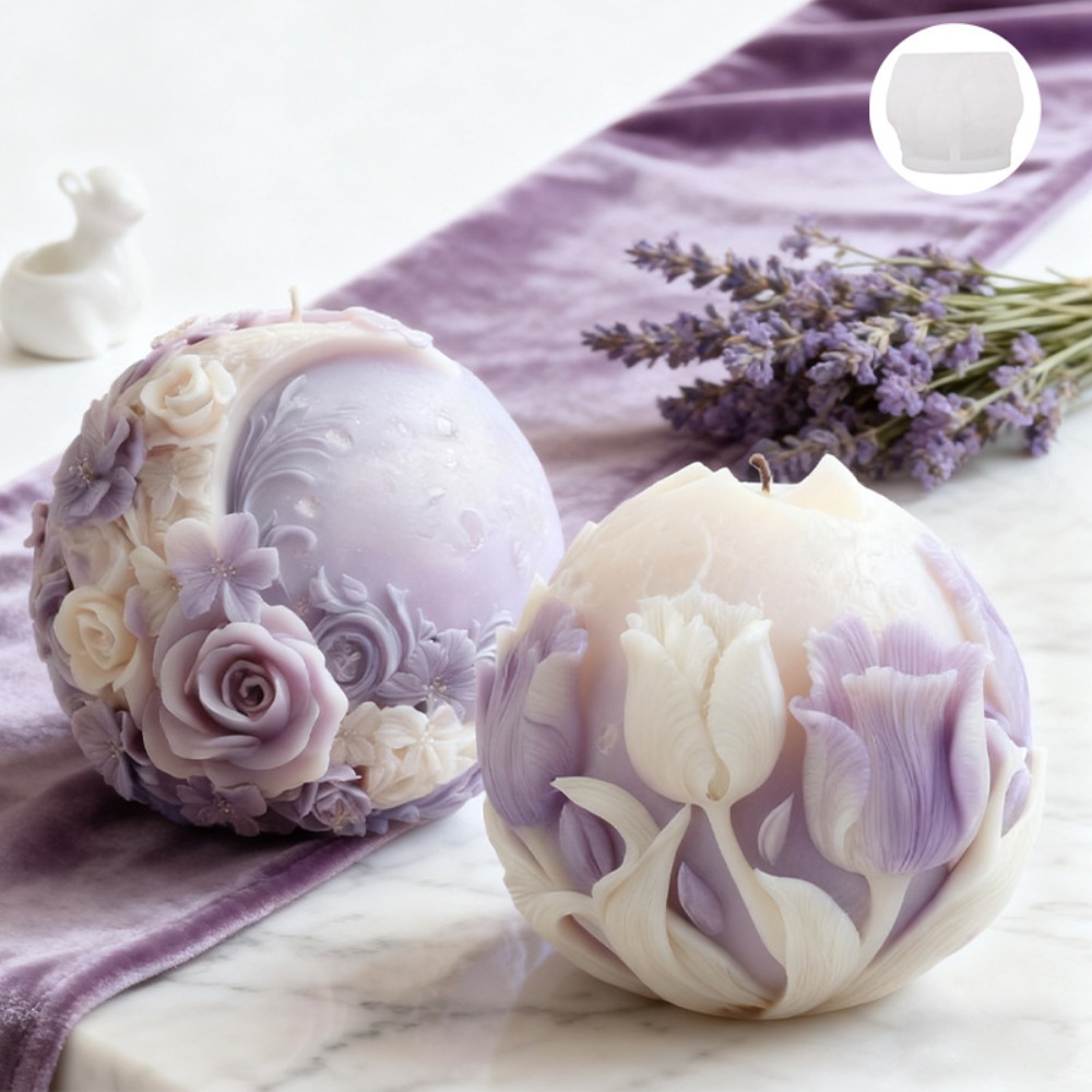Moon Rose Tulip Ball Candle Si - огляд і ціна Soap Making Gifts