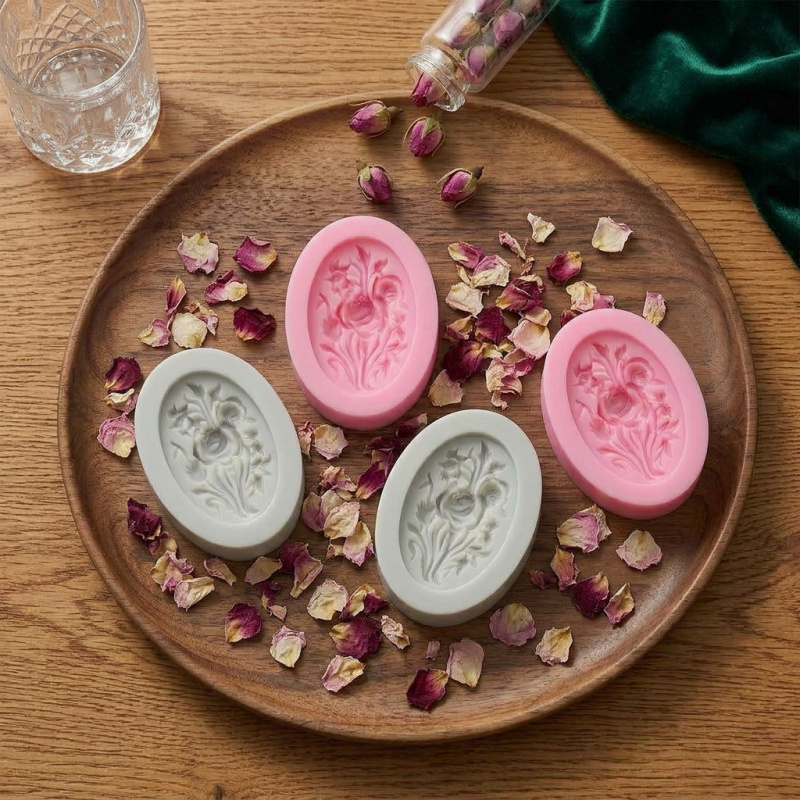 4 Silicone mold with flower sh - огляд і ціна Soap Making Ins
