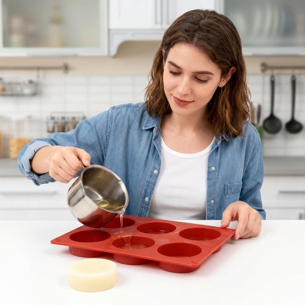 Round Silicone Soap Mold DIY H - огляд і ціна Soap Making Instructions
